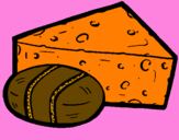 Coloring page Cheeses painted bybeth