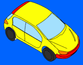 Coloring page Car seen from above painted bystefano