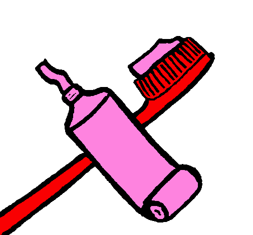Coloring page Toothbrush painted bybeth