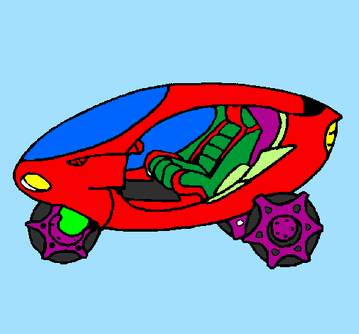 Coloring page Space bike painted byfederico