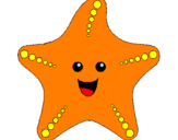 Coloring page Starfish painted bypeace