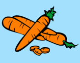 Coloring page Carrots II painted byBarbie
