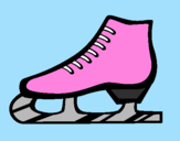Coloring page Figure skate painted bymexico