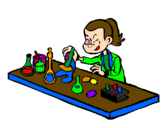 Coloring page Lab technician painted byaterixksas [zygis]
