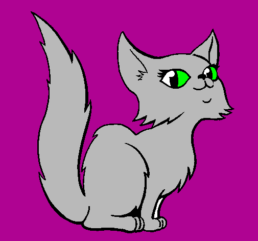 Coloring page Female Persian cat painted byvictoria