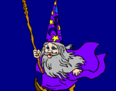 Coloring page Dwarf magician painted byvesta