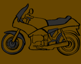Coloring page Motorbike painted byjulia