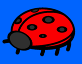 Coloring page Ladybird painted bysumer