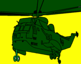Coloring page Helicopter to the rescue painted bybenjamin