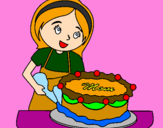 Coloring page Cake for mum II painted byGirlsRule