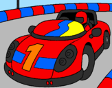 Coloring page Race car painted byROGO