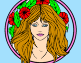 Coloring page Princess of the forest 2 painted bymadysanbatten