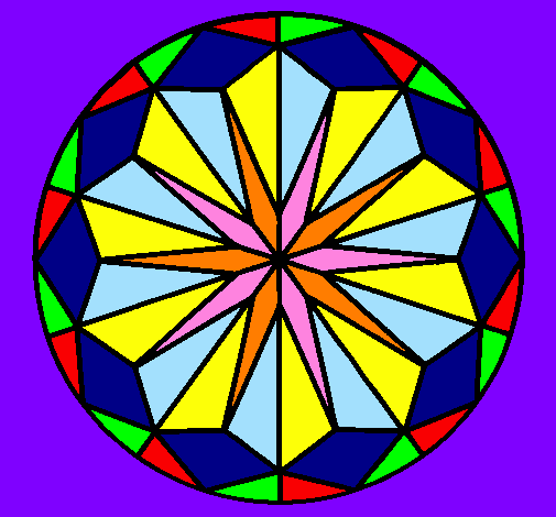 Coloring page Mandala 41 painted byvictoria moron 