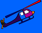 Coloring page Helicopter toy painted bymaximo