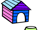 Coloring page Dog house painted byALEJANDRA