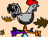 Coloring page Weathercock painted byRose