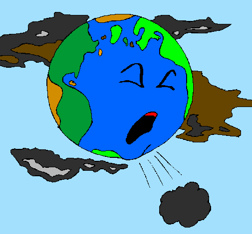 Coloring page Sick Earth painted byJoy