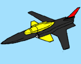 Coloring page Jet painted byrafael