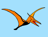 Coloring page Pterodactyl painted byTIA