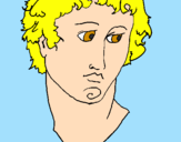 Coloring page Bust of Alexander the Great painted byFLORA