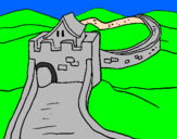 Coloring page The Great Wall of China painted bydarielys