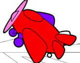 Coloring page Small plane painted bygABY