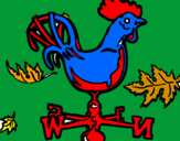 Coloring page Weathercock painted byJOSH