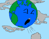Coloring page Sick Earth painted byKay