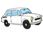 Coloring page Classic car painted bycar