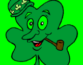 Coloring page Lucky clover painted byJOSH