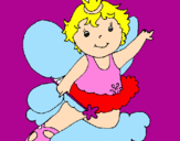Coloring page Fairy painted bylemlin