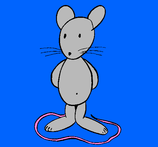 Coloring page Standing rat painted bymorgan jacquier