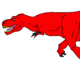 Coloring page Tyrannosaurus Rex painted by  Noah Davis