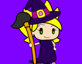 Coloring page Witch Turpentine painted byyogelis
