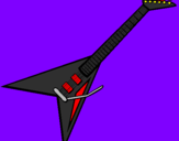 Coloring page Electric guitar II painted byRICO