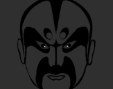 Coloring page Asian wrestler painted bykevin