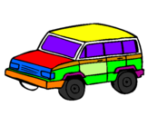 Coloring page 4x4 car painted byNAHUEL