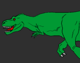 Coloring page Tyrannosaurus Rex painted byMike