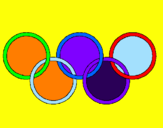 Coloring page Olympic rings painted byANTONIA