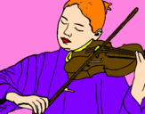 Coloring page Violinist painted bydestiny pickett