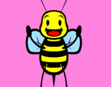 Coloring page Little bee painted bycelina