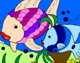 Coloring page Fish painted bychofitas