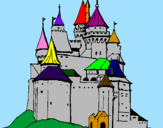 Coloring page Medieval castle painted byAndrew