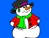 Coloring page Snowman II painted bymoshicount
