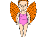 Coloring page Evil angel painted bycvnvncjiñxix