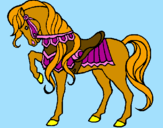 Coloring page Horse painted byIratxe