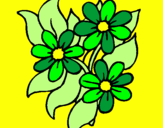 Coloring page Little flowers painted byanna