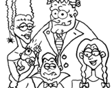 Coloring page Family of monsters painted bycesar