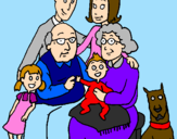 Coloring page Family  painted bymikiliu