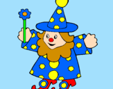 Coloring page Little witch painted byjaviera   rivera